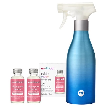 Method Method Pink Grapefruit Scent Concentrated All Purpose Cleaner Starter Kit Liquid 1 oz 10764